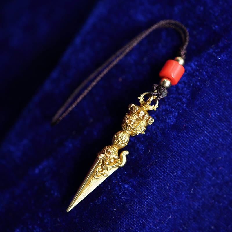 Dorje Vajra Spiritueller Anhänger| Messing &amp; Kupfer|47mm Hängende Dekoration