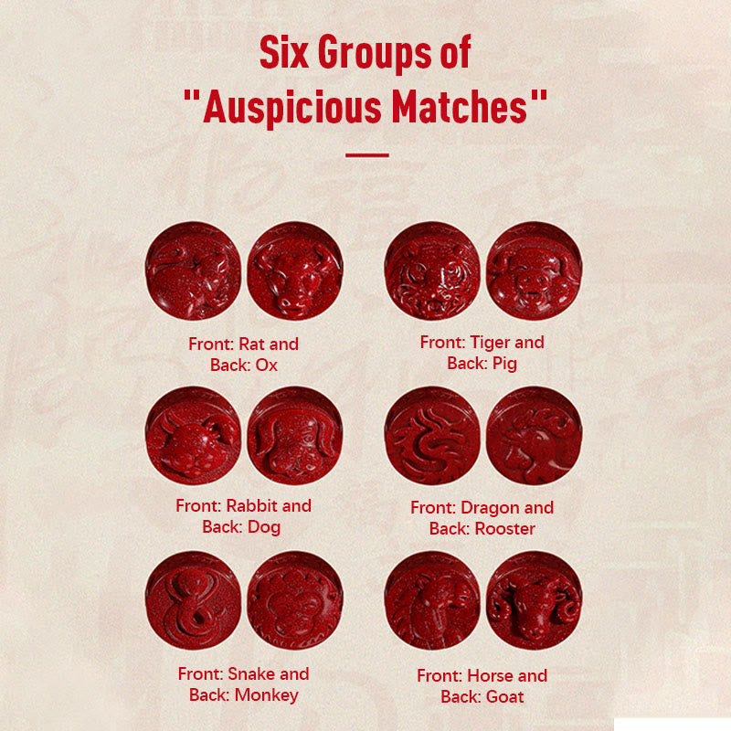 Drachen-Zinnober-Armband 16 cm | Schutz des chinesischen Tierkreises