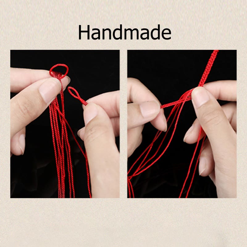 Drachen-Zinnober-Armband 16 cm | Schutz des chinesischen Tierkreises