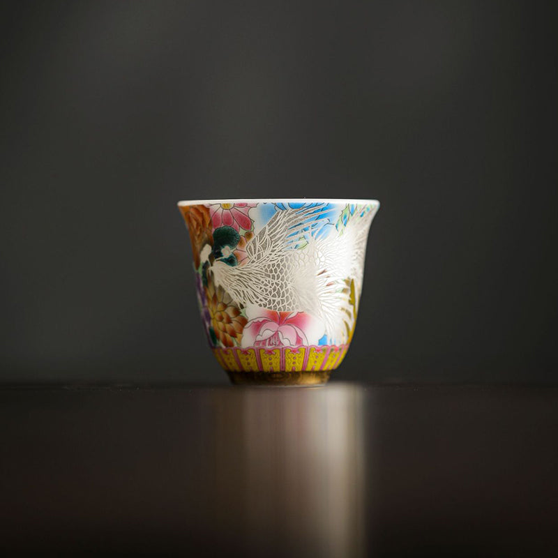 Drache &amp; Phönix Keramik-Teetasse 50 ml | Zen-Dekor