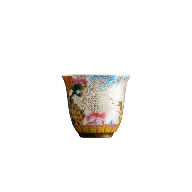 Drache &amp; Phönix Keramik-Teetasse 50 ml | Zen-Dekor