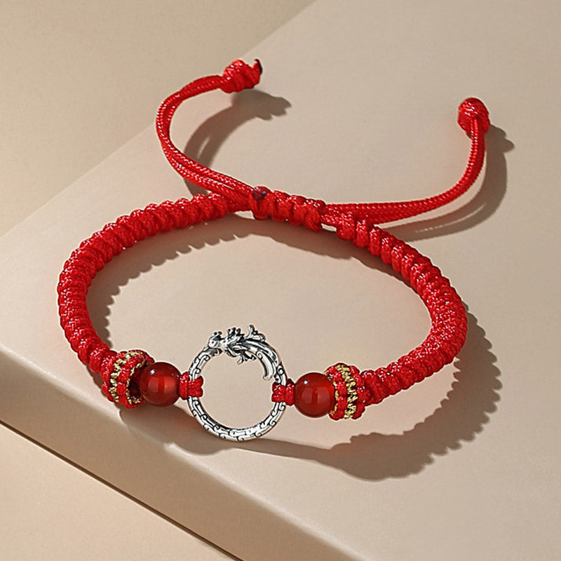 Drache &amp; Phönix Peace Buckle Armband aus 925 Sterling Silber | Balance &amp; Glück