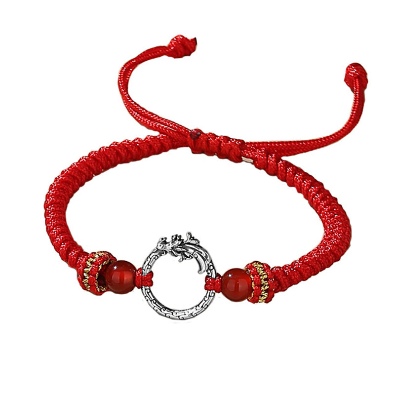 Drache &amp; Phönix Peace Buckle Armband aus 925 Sterling Silber | Balance &amp; Glück