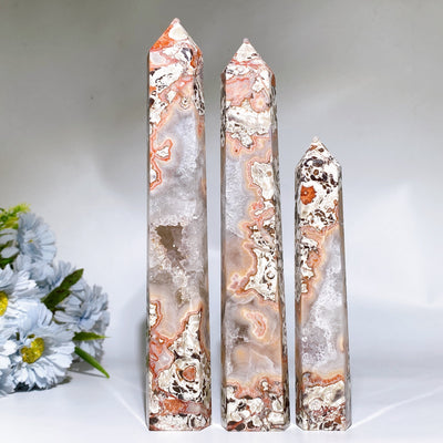 Druzy-Achat-Kristallturm, 15–30 cm, für heilende Energie