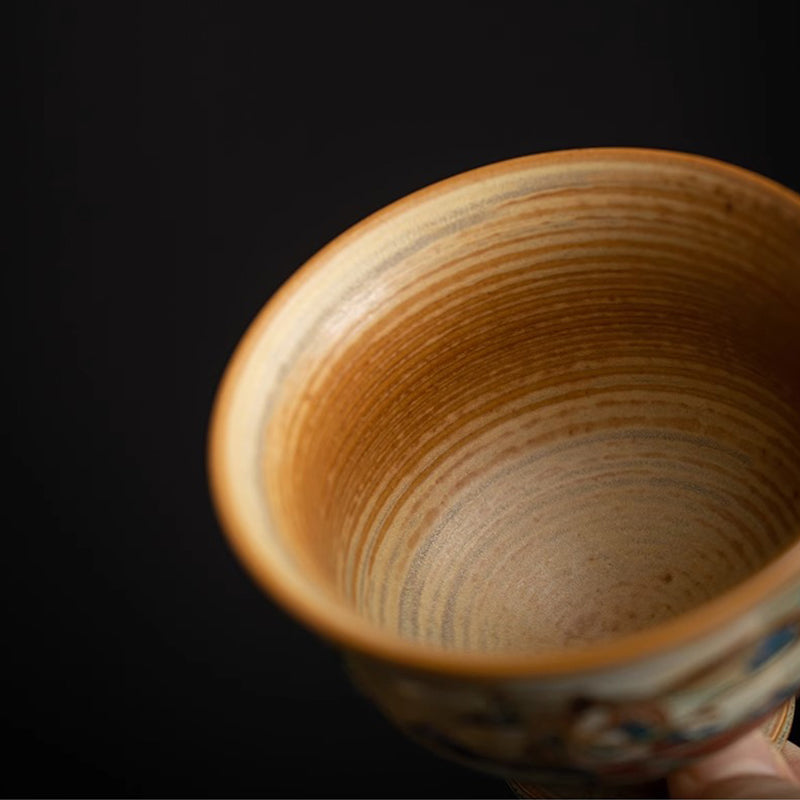 Dunhuang Fliegende Apsaras Keramik-Gaiwan-Teetasse, 150 ml