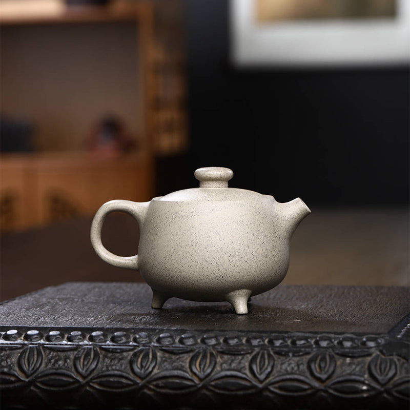 200ml Yixing Purple Clay Semi-Handmade Kung Fu Teapot