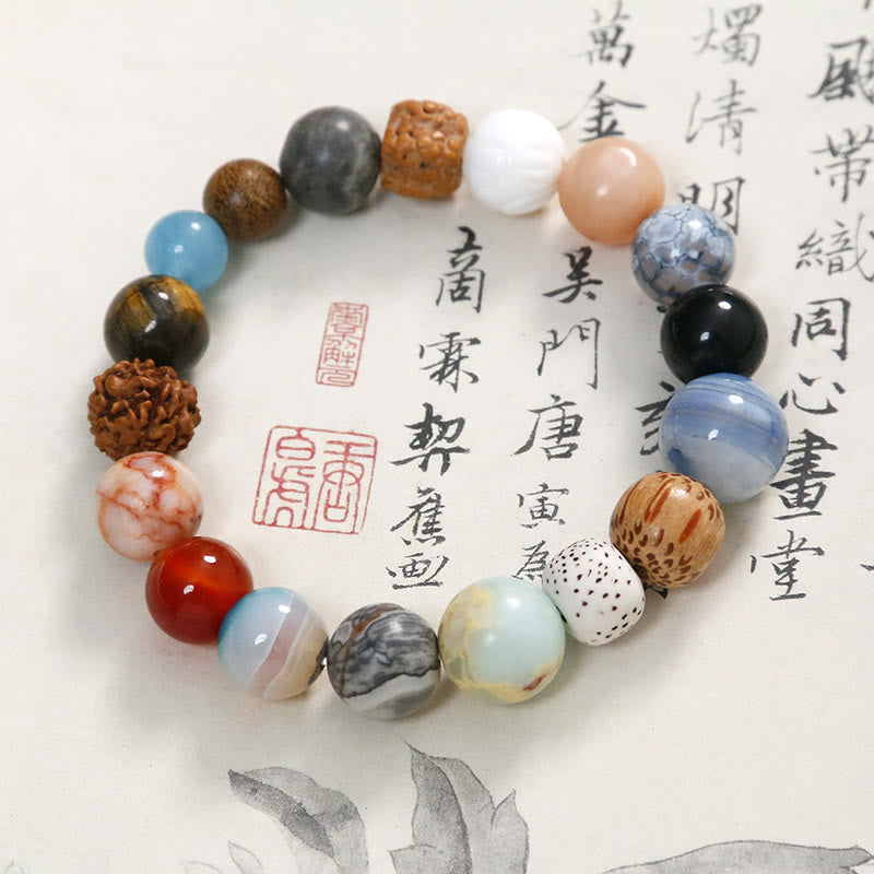 Natural Bodhi Seed Spiritual Bracelet for Protection & Wisdom
