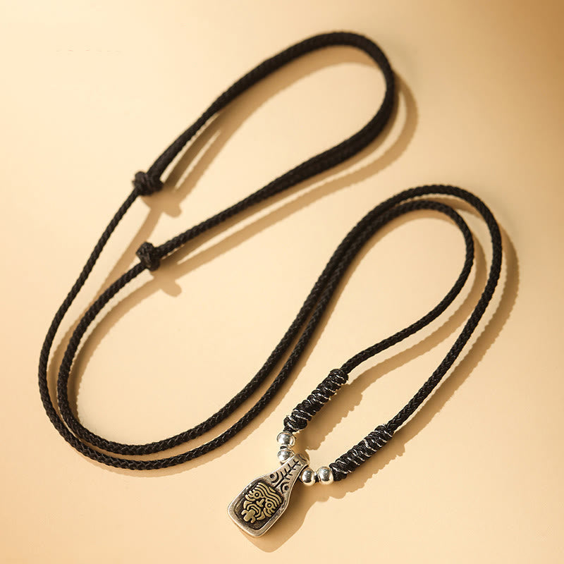 Sterling Silber Zakiram Göttin des Reichtums Spirituelle Halskette