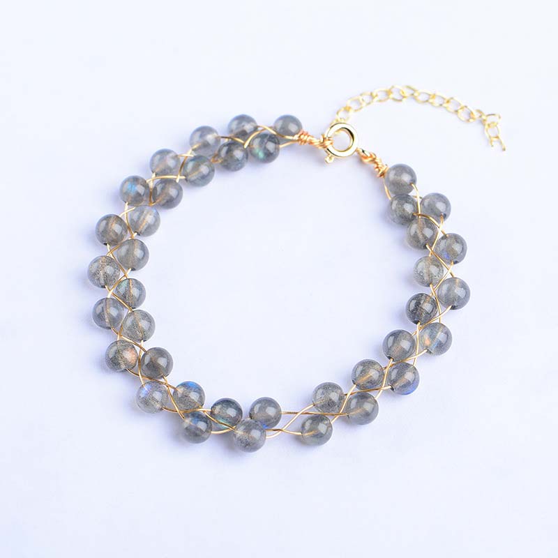 Adjustable Natural Moonstone Love Blessing Bracelet