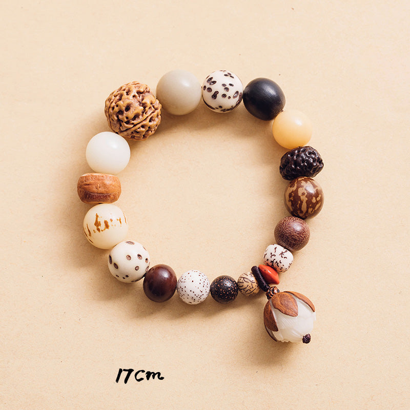 Bodhi Seed Lotus Wisdom Peace Bracelet for Spiritual Growth