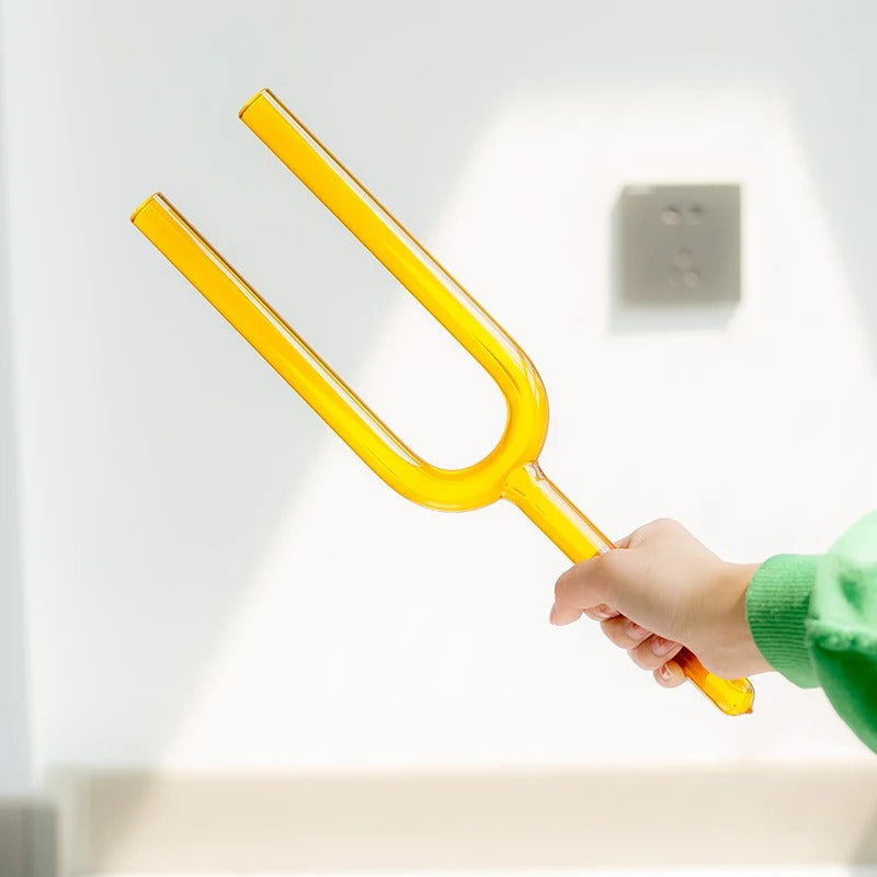 E4 Note Kristall-Stimmgabel - Solarplexus-Chakra