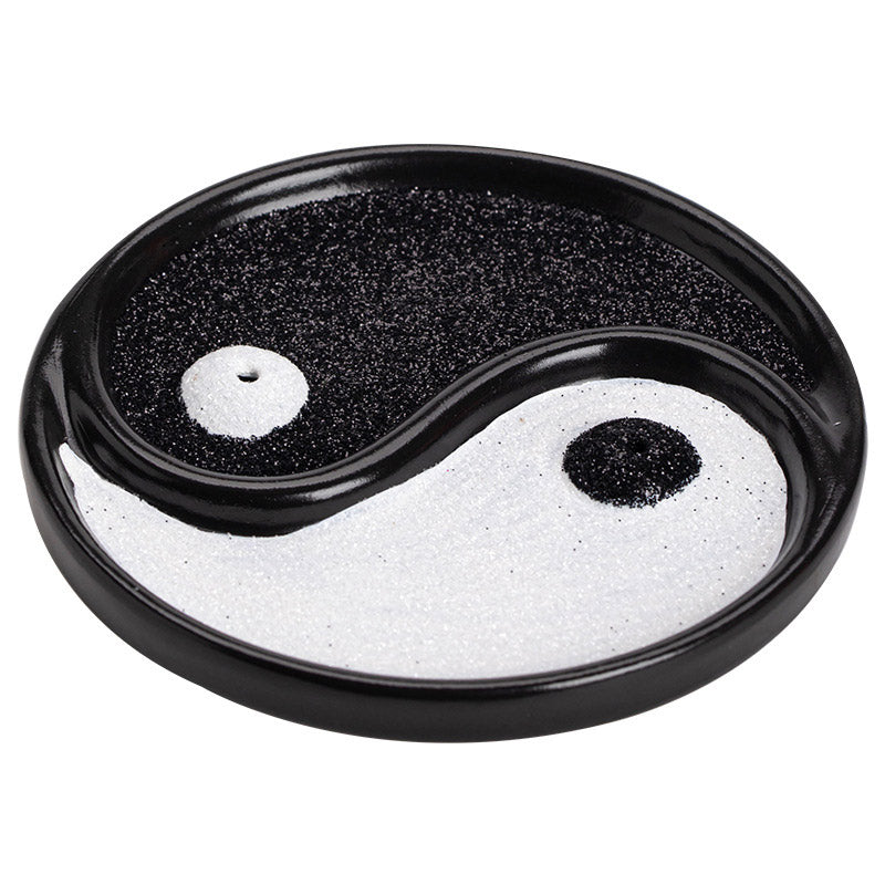 Yin Yang Ceramic Incense Holder for Zen Balance and Peace