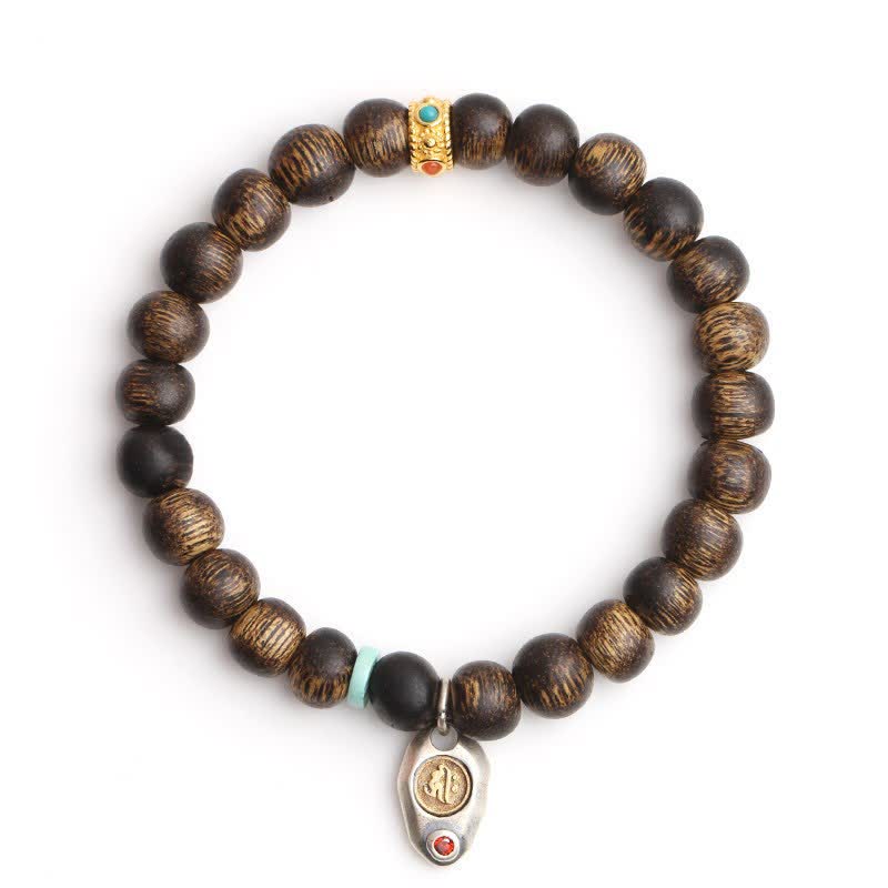 8mm Agarwood Turquoise Balance Strength Bracelet