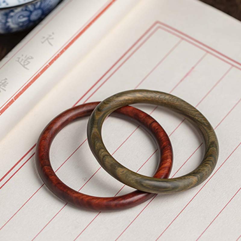 Unisex Small Leaf Red Sandalwood Protection Bracelet 54mm