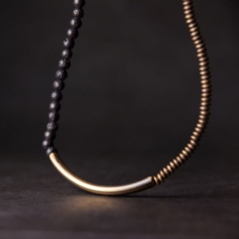 Lava Rock Copper Unisex Spiritual Support Bracelet