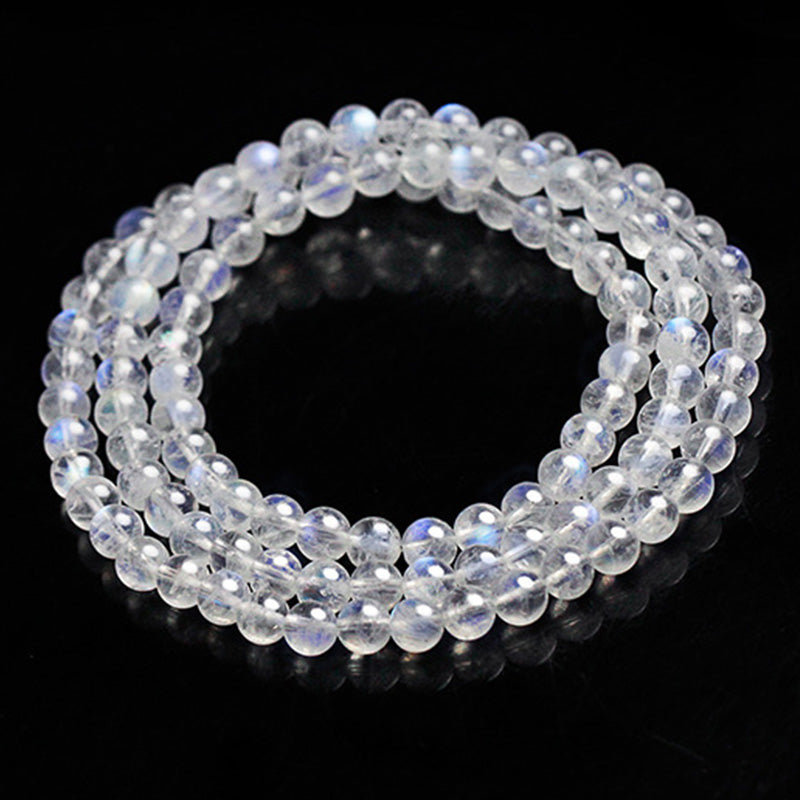 5mm Genuine Moonstone Healing Bracelet for Positive Energy