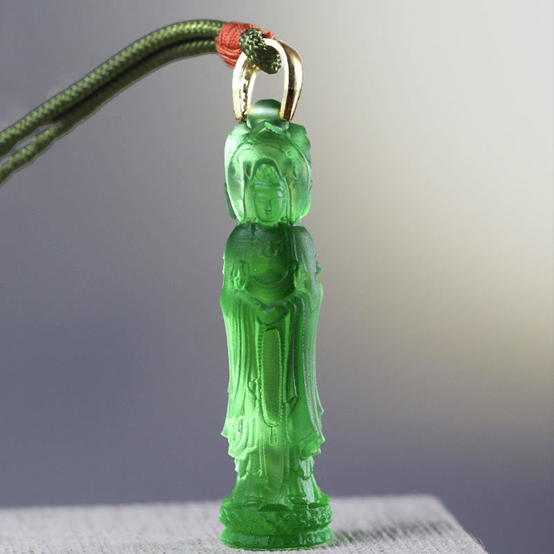 Liuli Avalokitesvara Buddha Necklace | Harmony & Compassion