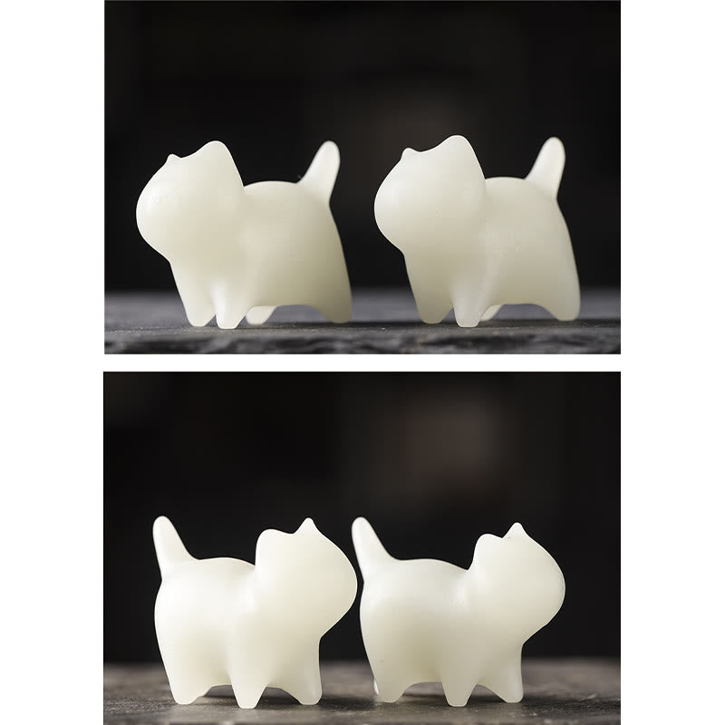 Mini-Glowstone-Katzendekoration – leuchtendes, glückliches Zen-Dekor