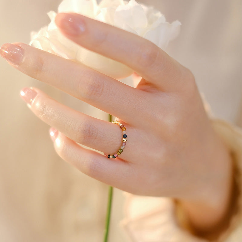 Tourmaline Spiritual Ring | 14k Gold-Plated Positive Love