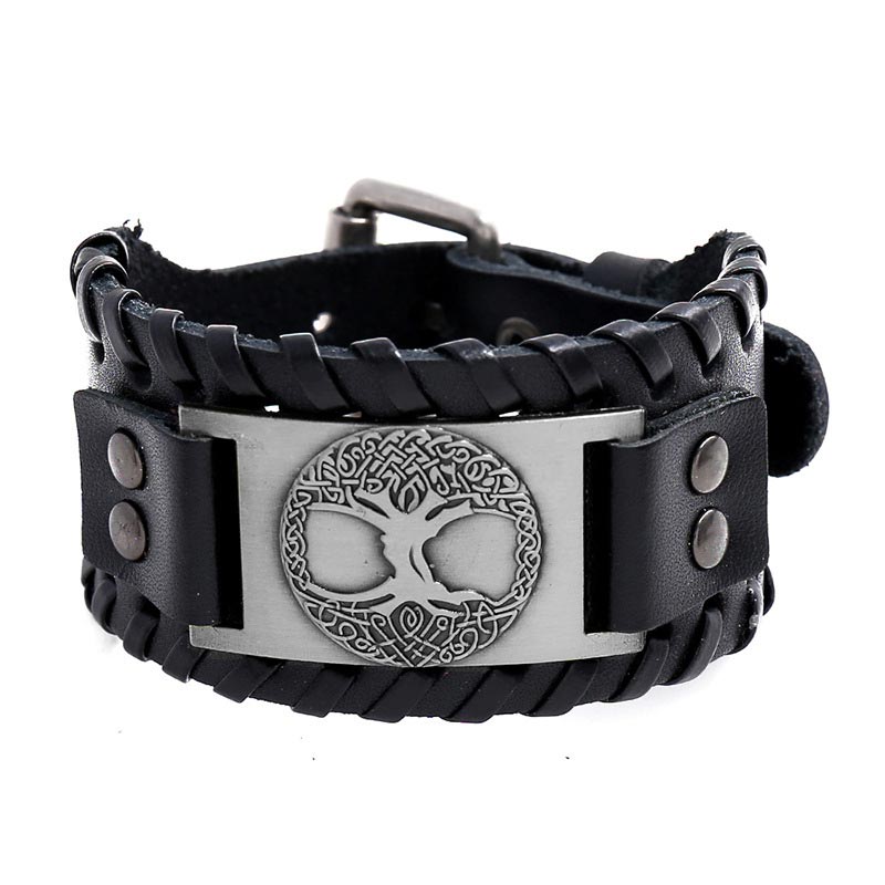 Unisex Tree Of Life Leather Bracelet | Balance & Luck