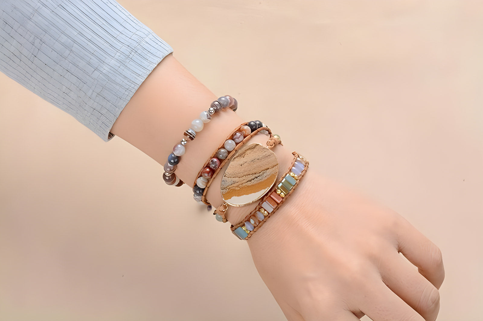 Erdenergie-Jaspis-Armband zur Erdung und Heilung