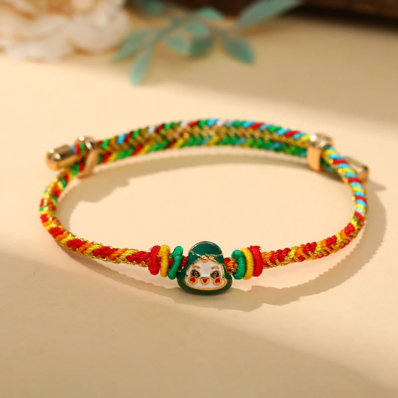 Colorful Rope Zongzi Pattern Luck Bracelet for Adults & Children