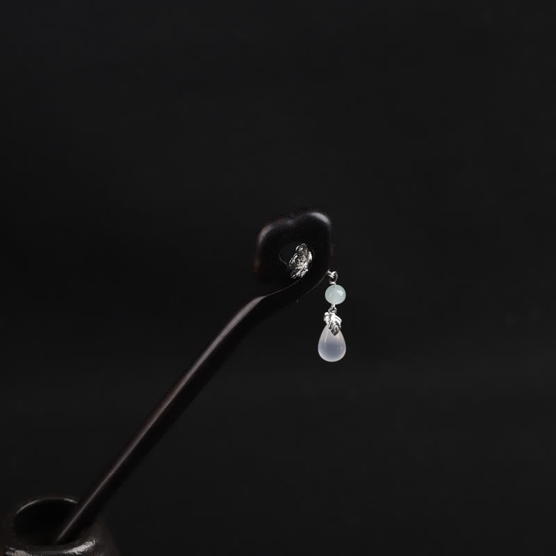 Ebenholz-Mut-Haarnadel | Traditionelle chinesische Haarnadel 17 cm