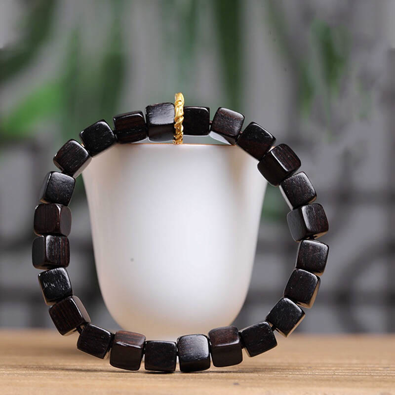 Ebenholzarmband für Frieden und Ruhe | Unisex 14-16cm