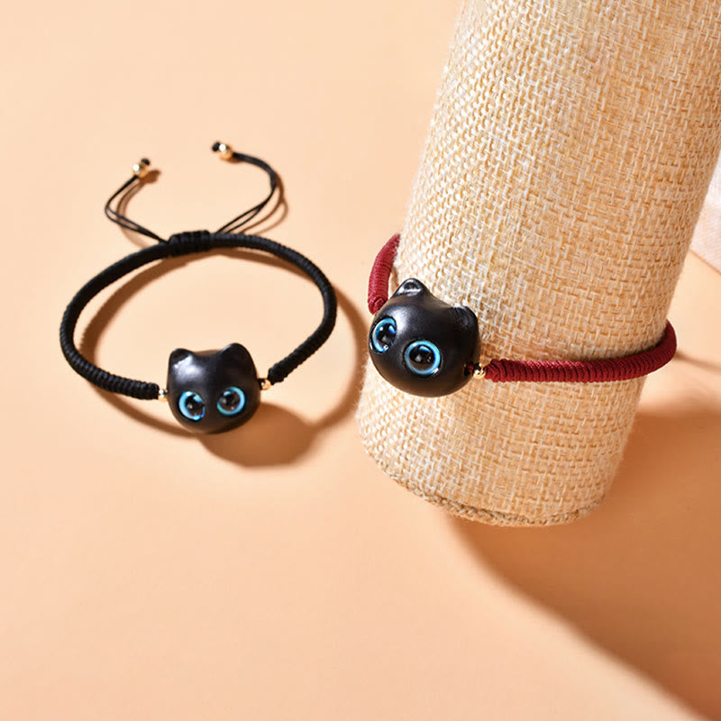 King Kong Knotenarmband aus Ebenholz für Frieden und Schutz