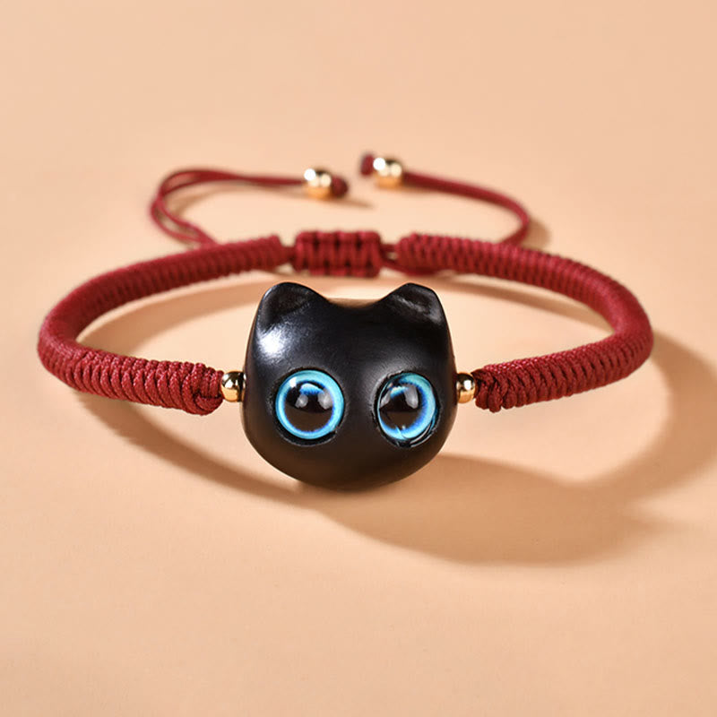 King Kong Knotenarmband aus Ebenholz für Frieden und Schutz