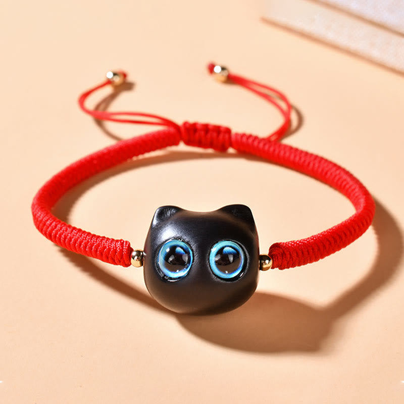 King Kong Knotenarmband aus Ebenholz für Frieden und Schutz