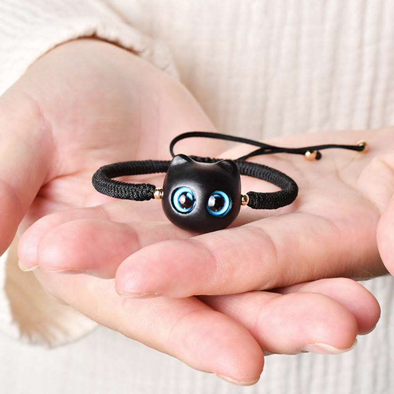 King Kong Knotenarmband aus Ebenholz für Frieden und Schutz