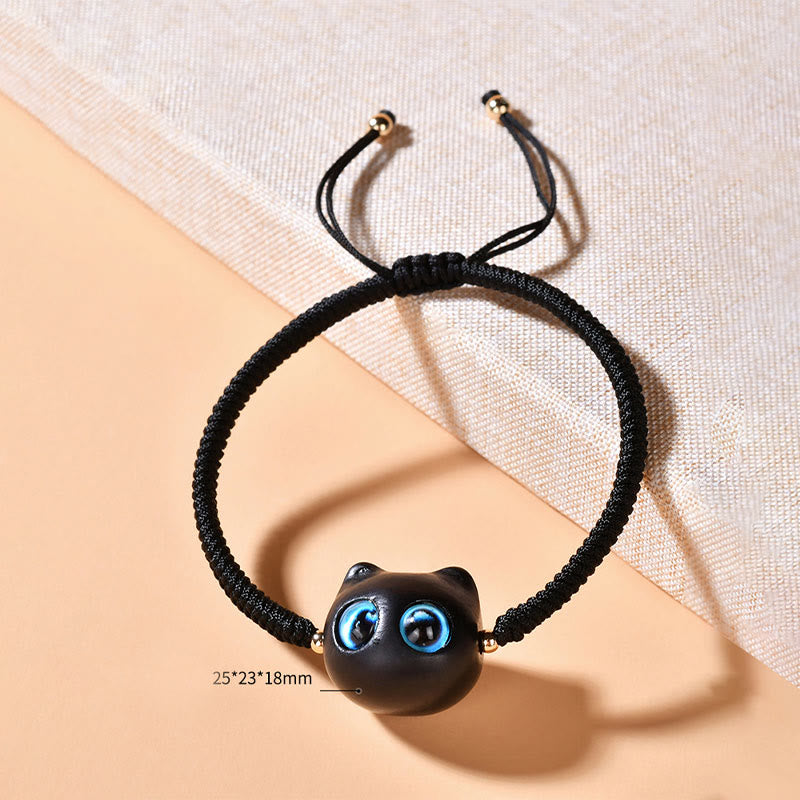 King Kong Knotenarmband aus Ebenholz für Frieden und Schutz