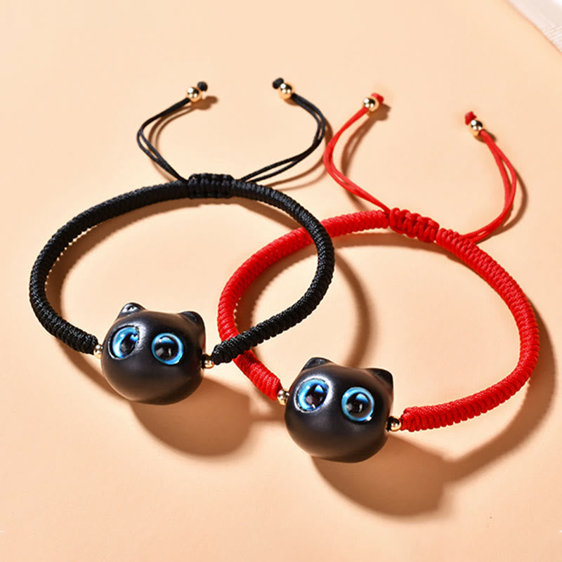King Kong Knotenarmband aus Ebenholz für Frieden und Schutz