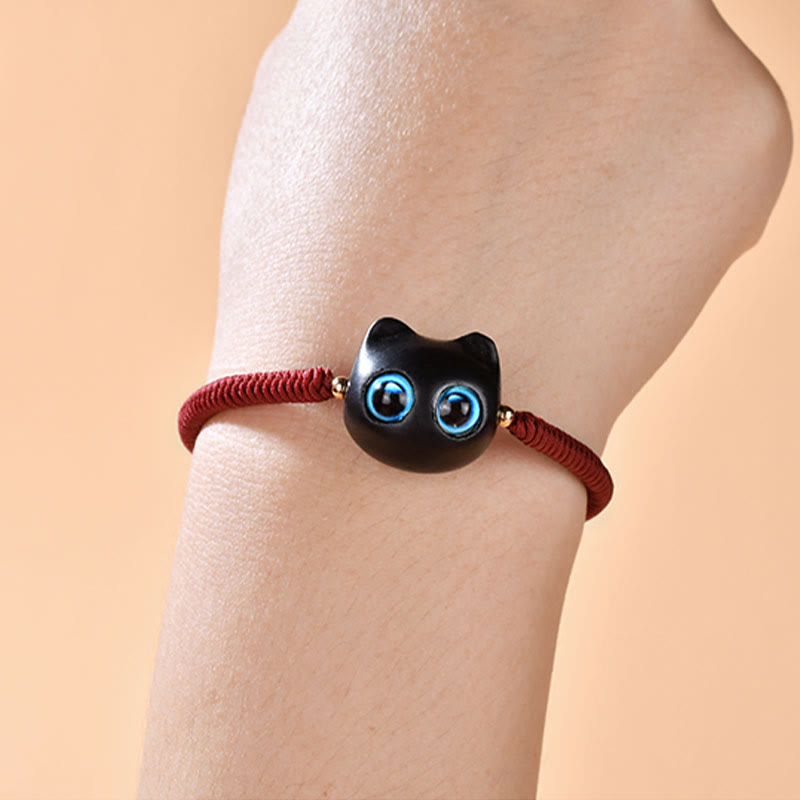 King Kong Knotenarmband aus Ebenholz für Frieden und Schutz