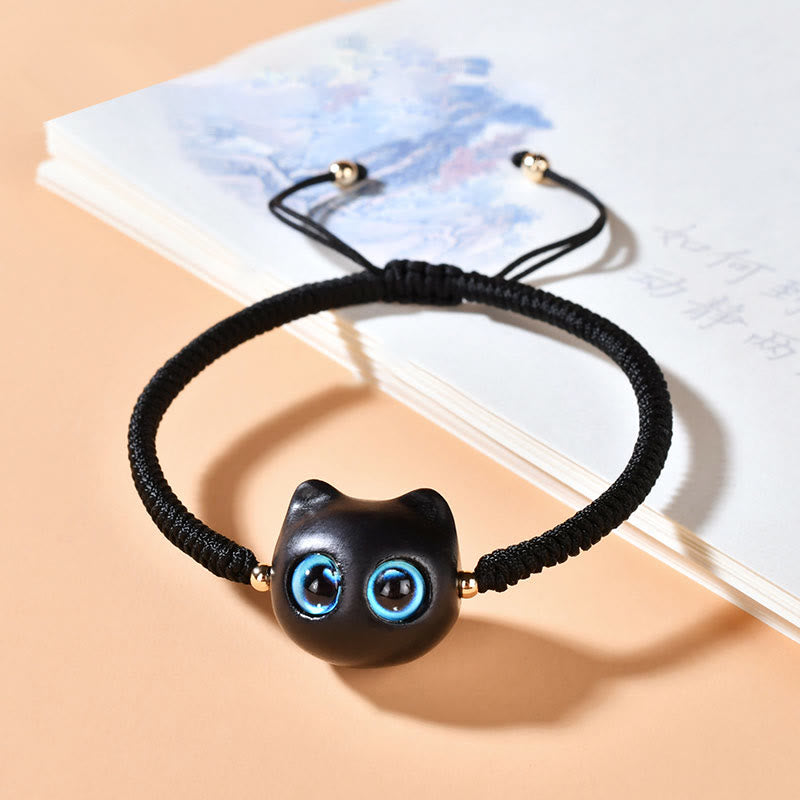 King Kong Knotenarmband aus Ebenholz für Frieden und Schutz