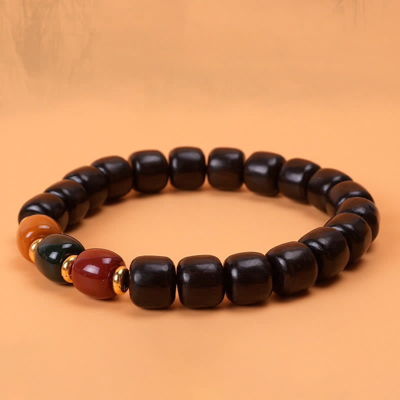 Ebenholz-Armband „Peace &amp; Balance“ für spirituelle Heilung