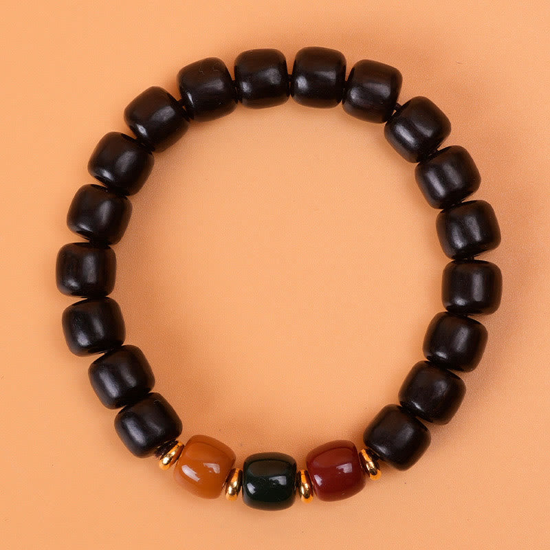 Ebenholz-Armband „Peace &amp; Balance“ für spirituelle Heilung
