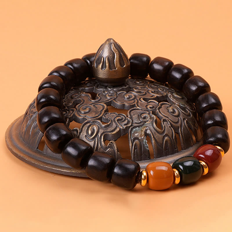 Ebenholz-Armband „Peace &amp; Balance“ für spirituelle Heilung