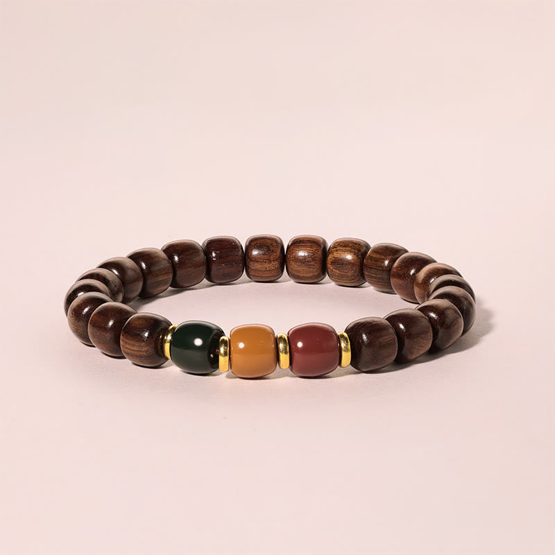 Ebenholz-Armband „Peace &amp; Balance“ für spirituelle Heilung