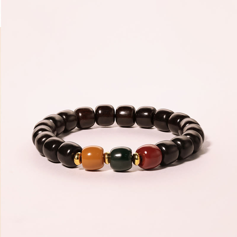 Ebenholz-Armband „Peace &amp; Balance“ für spirituelle Heilung
