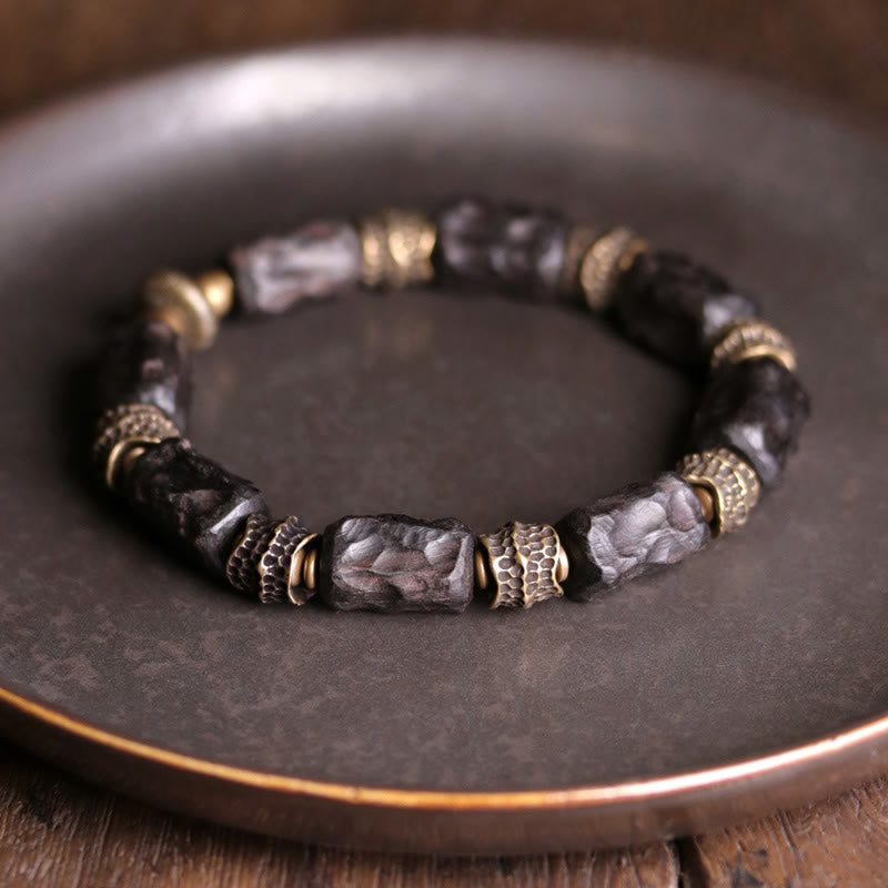 Spirituelles Armband aus Ebenholz | Ruhe, Frieden, Schutz