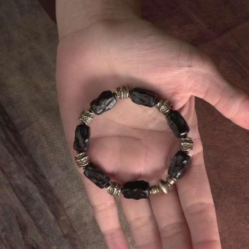 Spirituelles Armband aus Ebenholz | Ruhe, Frieden, Schutz