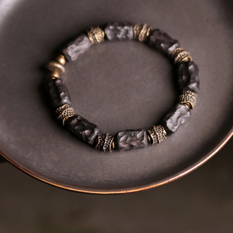Spirituelles Armband aus Ebenholz | Ruhe, Frieden, Schutz