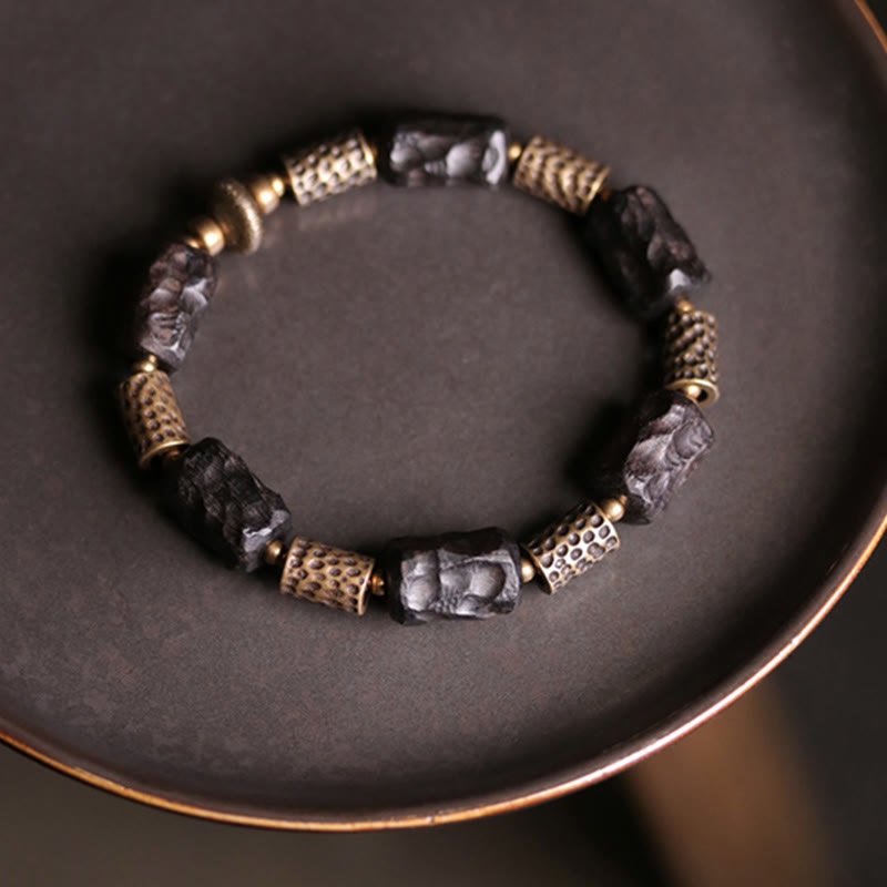 Spirituelles Armband aus Ebenholz | Ruhe, Frieden, Schutz