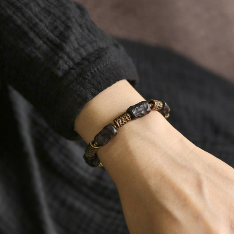 Spirituelles Armband aus Ebenholz | Ruhe, Frieden, Schutz