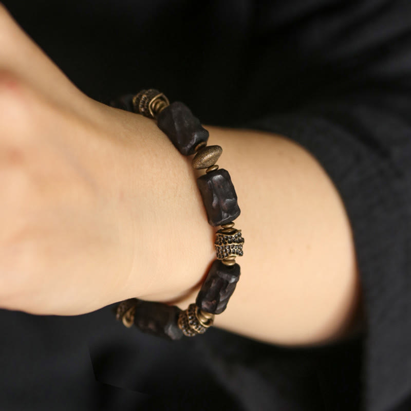 Spirituelles Armband aus Ebenholz | Ruhe, Frieden, Schutz