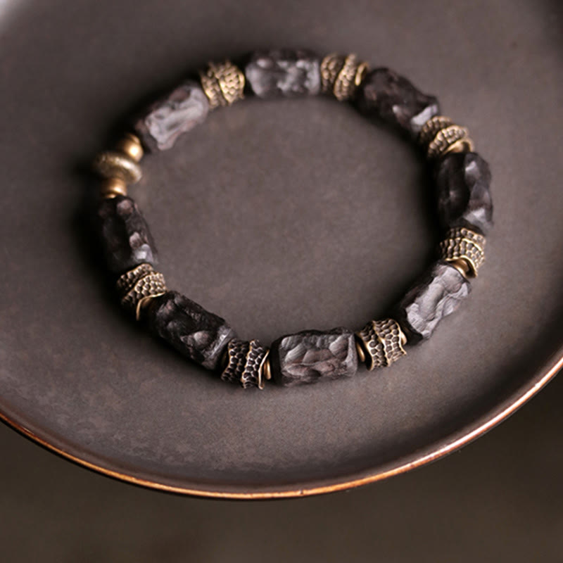 Spirituelles Armband aus Ebenholz | Ruhe, Frieden, Schutz