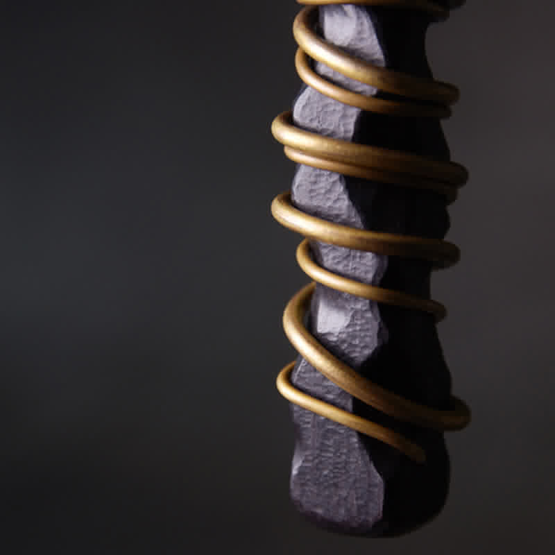 Ebenholz-Yin-Yang-Halskettenanhänger für Balance und Ruhe