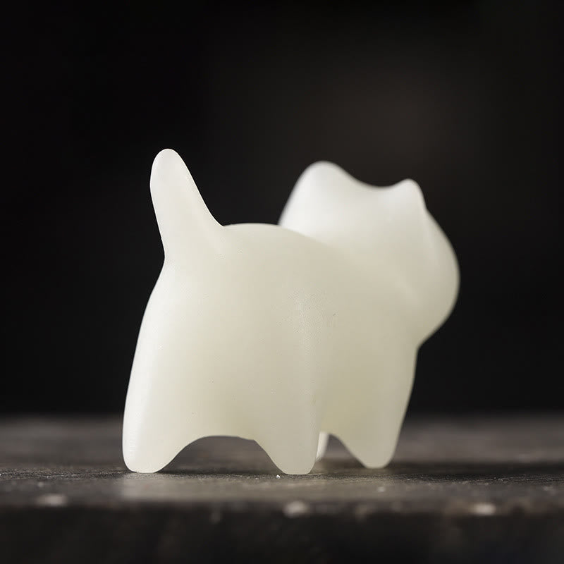 Mini-Glowstone-Katzendekoration – leuchtendes, glückliches Zen-Dekor